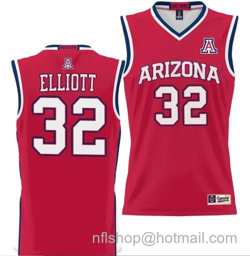 Men's Sean Elliott Jersey #32 Arizona Wildcats NIL College Basketball Lightweight Red170