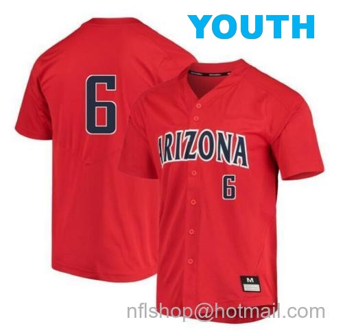 Youth Daniel Susac Jersey Arizona Wildcats Baseball NCAA College Red Alumni #6127