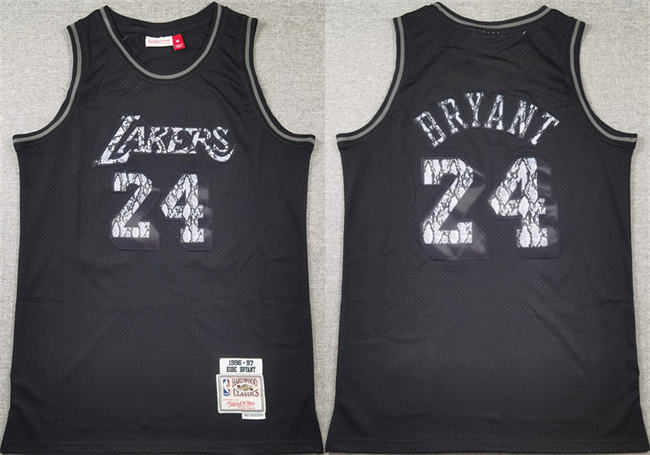 Men's Los Angeles Lakers #24 Kobe Bryant 1996-97 Stitched Basketball Jersey