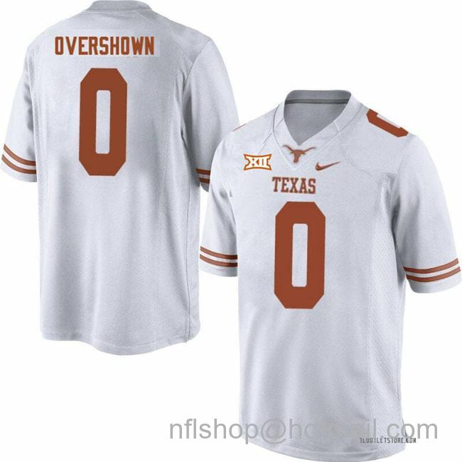 Men's Texas Longhorns DeMarvion Overshown Jersey #0 College Football White