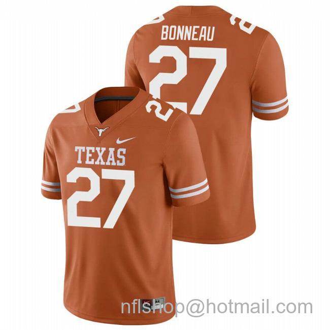 Men's Texas Longhorns Skyler Bonneau Jersey #24 College Football Orange