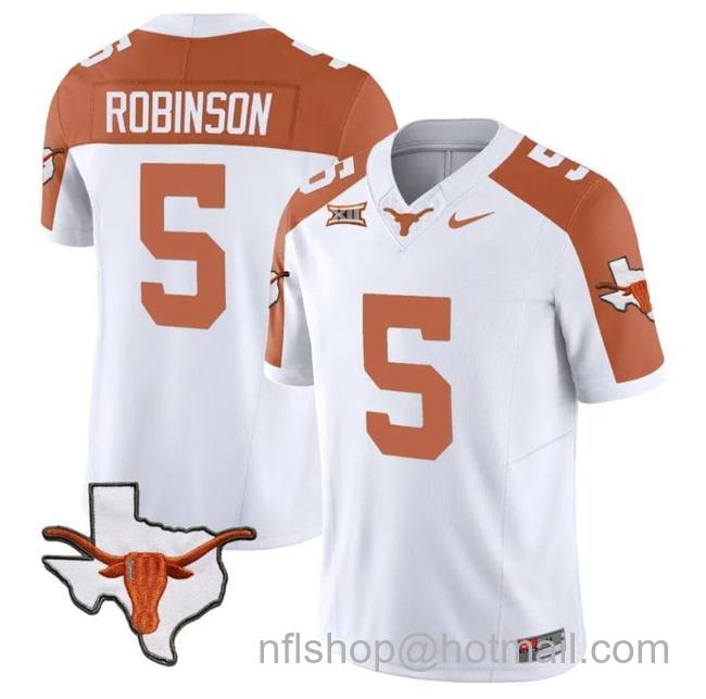 Men's Bijan Robinson Jersey #5 Texas Longhorn Vapor Limited College Football Inverted