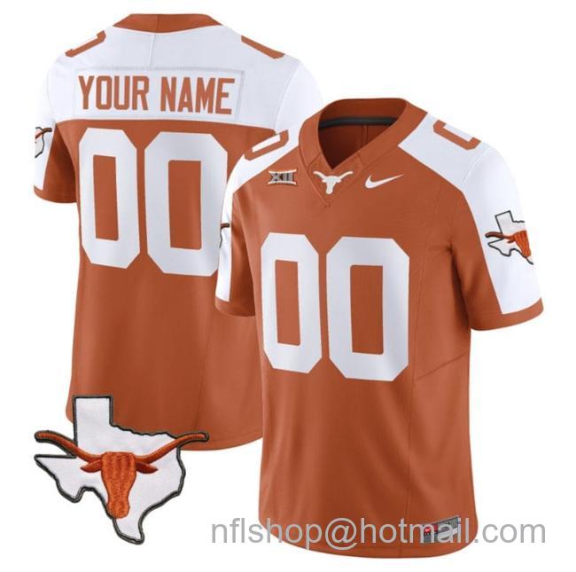 Men's Custom Texas Longhorn Jersey Name and Number Vapor Limited College Football Stitched Alternate