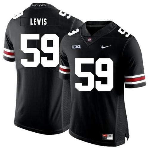 Youth Nike Ohio State Buckeyes #59 Tyquan Lewis Football Jersey Black