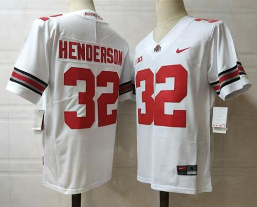 Youth Nike Ohio State Buckeyes #32 Henderson Jersey NCAA Football White