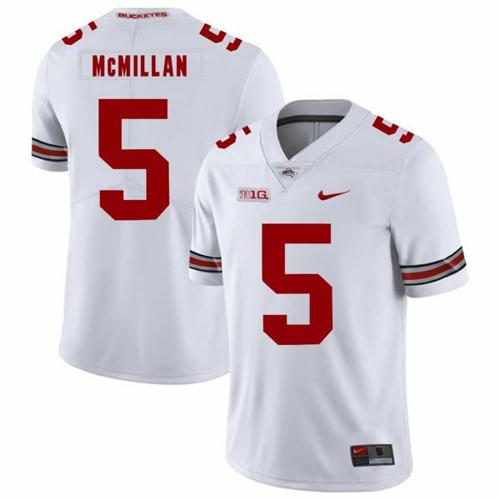 Youth Nike Ohio State Buckeyes #5 Raekwon McMillan Football Jersey White