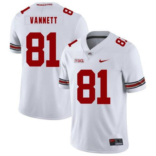 Youth Nike Ohio State Buckeyes #81 Nick Vannett Football Jersey White