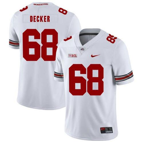 Youth Nike Ohio State Buckeyes #68 Taylor Decker Football Jersey White