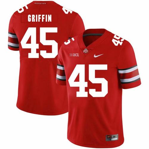 Youth Nike Ohio State Buckeyes #45 Archie Griffin Football Jersey Red