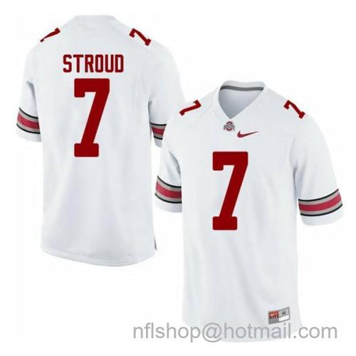 Youth Nike CJ Stroud Jersey Ohio State Buckeyes #7 Limited White Football