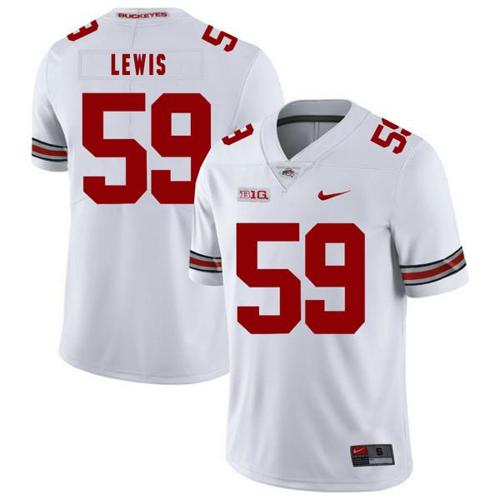 Youth Nike Ohio State Buckeyes #59 Tyquan Lewis Football Jersey White