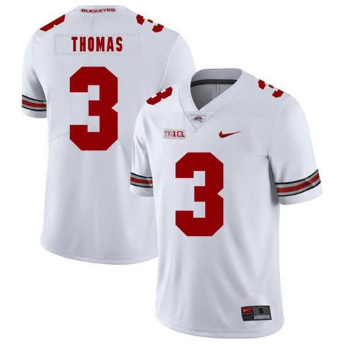 Youth Nike Ohio State Buckeyes #3 Michael Thomas Football Jersey White