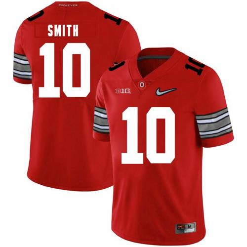 Youth Nike Ohio State Buckeyes #10 Troy Smith Football Jersey Diamond Red