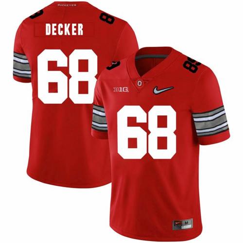 Youth Nike Ohio State Buckeyes #68 Taylor Decker Football Jersey Diamond Red