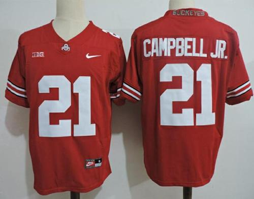 Youth Nike Ohio State Buckeyes #21 Campbell Jr College Football Jersey Red