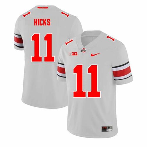 Youth Nike Ohio State Buckeyes CJ Hicks Jersey #11 College Football Game Gray