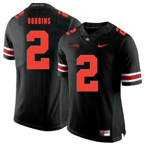 Youth Nike Ohio State Buckeyes #2 J.K Dobbins Football Jersey Black Shadow