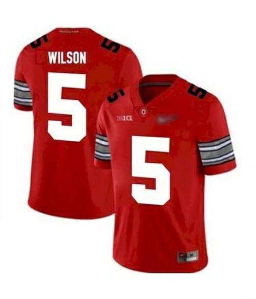 Youth Nike Ohio State Buckeyes #5 Garrett Wilson NCAA Football Jersey Red