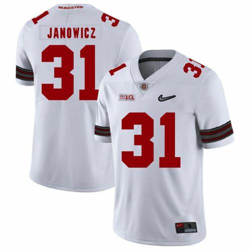 Youth Nike Ohio State Buckeyes #31 Vic Janowicz Football Jersey Diamond White