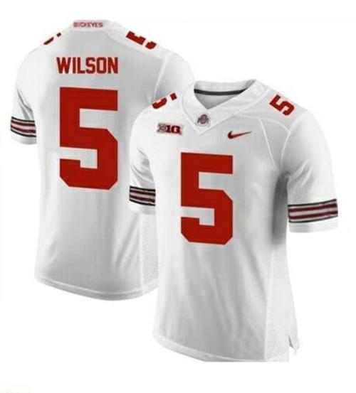 Youth Nike Ohio State Buckeyes #5 Garrett Wilson NCAA Football Jersey White