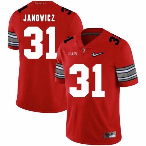 Youth Nike Ohio State Buckeyes #31 Vic Janowicz Football Jersey Diamond Red