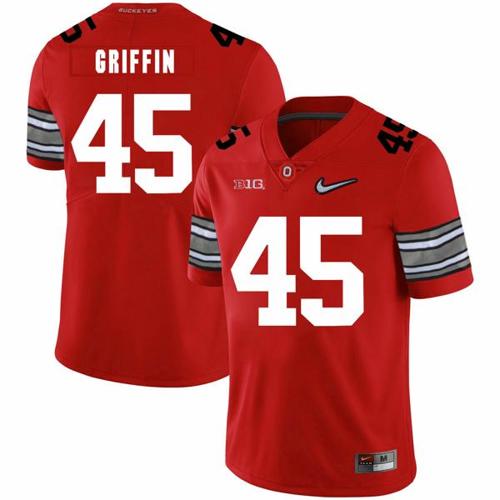 Youth Nike Ohio State Buckeyes #45 Archie Griffin Football Jersey Diamond Red