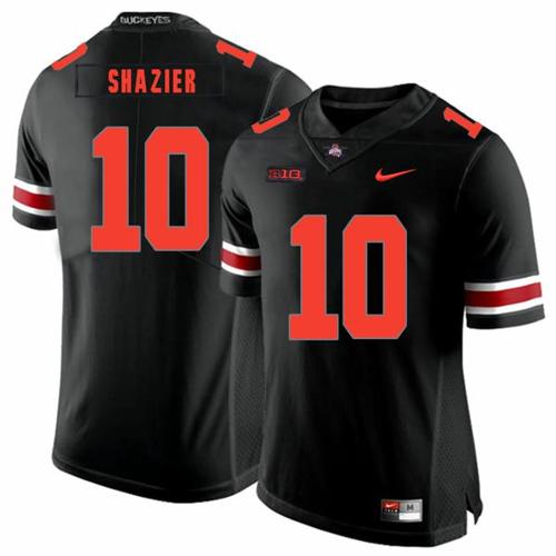 Youth Nike Ohio State Buckeyes #10 Ryan Shazier Football Jersey Black Shadow