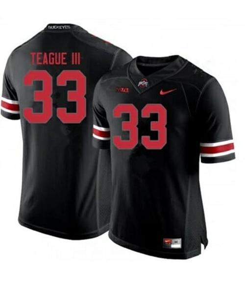 Youth Nike Ohio State Buckeyes #33 Master Teague NCAA Football Jersey Black