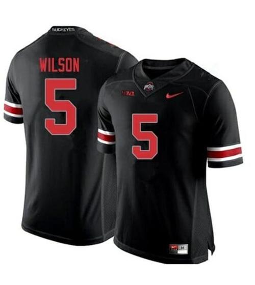 Youth Nike Ohio State Buckeyes #5 Garrett Wilson NCAA Football Black Jersey