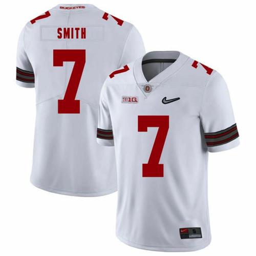 Youth Nike Ohio State Buckeyes #7 Rod Smith College Football Jersey Diamond White