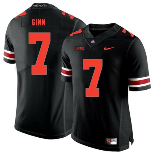 Youth Nike Ohio State Buckeyes #7 Ted Ginn Jr College Football Jersey Black Shadow