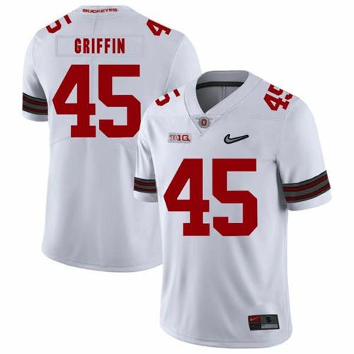 Youth Nike Ohio State Buckeyes #45 Archie Griffin Football Jersey Diamond White