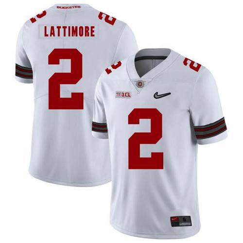 Youth Nike Ohio State Buckeyes #2 Marshon Lattimore Football Jersey Diamond White