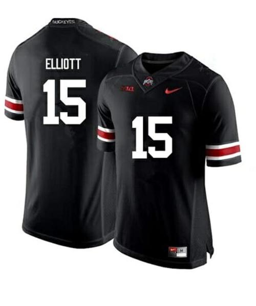 Youth Nike Ohio State Buckeyes #15 Ezekiel Elliott NCAA College Football Jersey Black