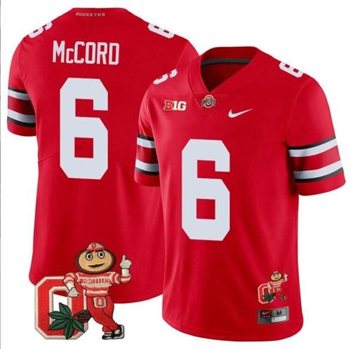 Youth Nike Kyle Mccord Jersey #6 Ohio State Buckeyes Mascot Patch College Football Scarlet