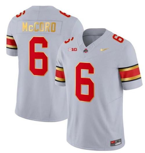 Youth Nike Ohio State Buckeyes Kyle McCord Jersey #6 College Football Stitched Gold Trim