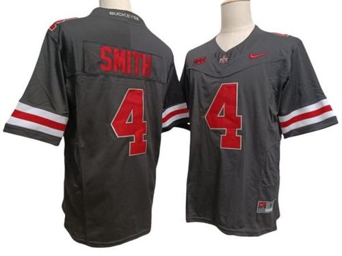 Youth Nike Jeremiah Smith Jersey #4 Ohio State Buckeyes Vapor F.U.S.E. Football Limited Black