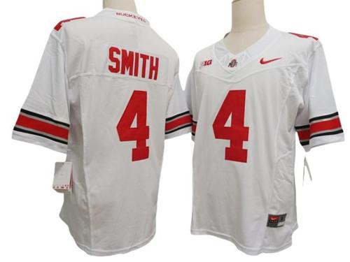 Youth Nike Jeremiah Smith Jersey #4 Ohio State Buckeyes Vapor F.U.S.E. Football Limited White