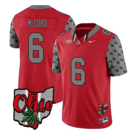 Youth Nike Ohio State Buckeyes Kyle Mccord Jersey #6 College Football Stitched Alternate 2023 Red