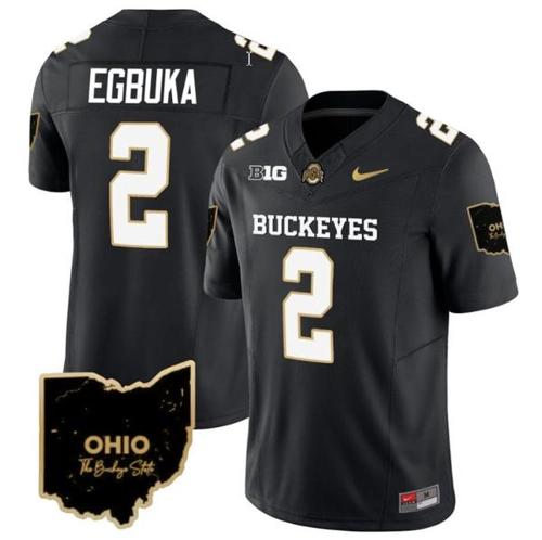 Youth Nike Emeka Egbuka Jersey #2 Ohio State Buckeyes College Football Stitched Special Vapor Limited Black