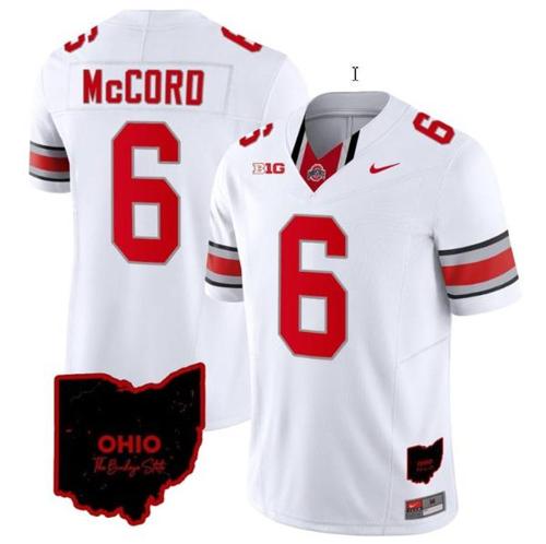 Youth Nike Kyle Mccord Jersey #6 Ohio State Buckeyes College Football Stitched Vapor Limited Ohio Patch White