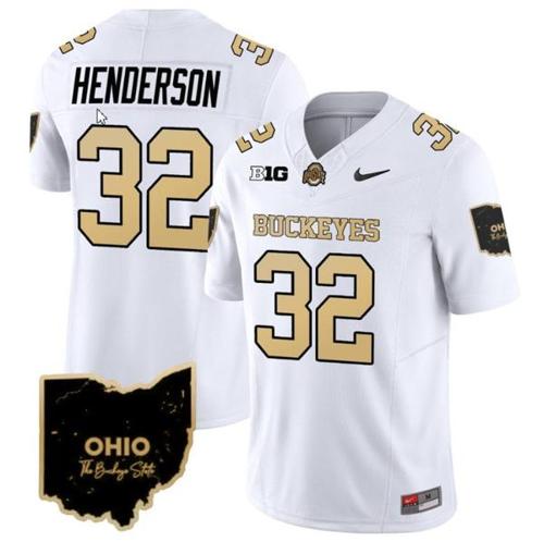 Youth Nike Treveyon Henderson Jersey #32 Ohio State Buckeyes College Football Stitched Special Vapor Limited White