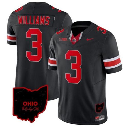 Youth Nike Miyan Williams Jersey #3 Ohio State Buckeyes College Football Stitched Vapor Limited Ohio Patch Black