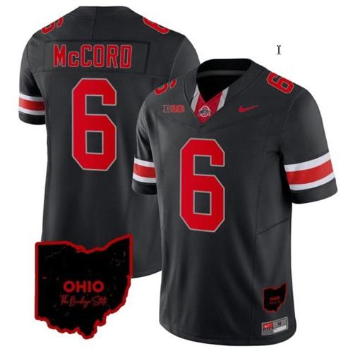 Youth Nike Kyle Mccord Jersey #6 Ohio State Buckeyes College Football Stitched Vapor Limited Ohio Patch Black