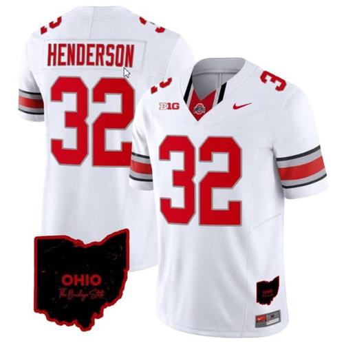 Youth Nike Treveyon Henderson Jersey #32 Ohio State Buckeyes College Football Stitched Vapor Limited Ohio Patch White