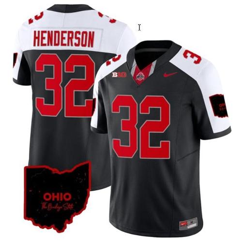 Youth Nike Treveyon Henderson Jersey #32 Ohio State Buckeyes College Football Stitched Vapor Limited Ohio Patch Black Alternate