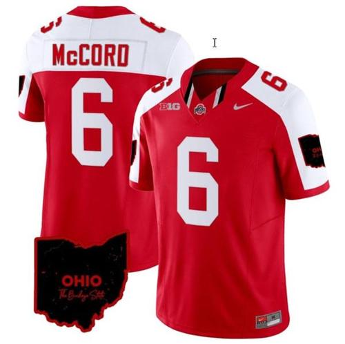 Youth Nike Kyle Mccord Jersey #6 Ohio State Buckeyes College Football Stitched Vapor Limited Ohio Patch Red Alternate