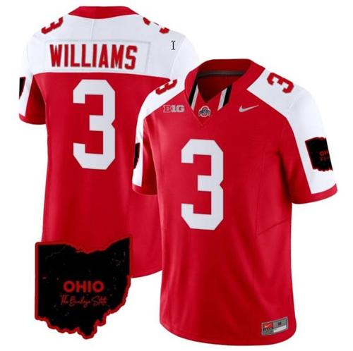 Youth Nike Miyan Williams Jersey #3 Ohio State Buckeyes College Football Stitched Vapor Limited Ohio Patch Red Alternate