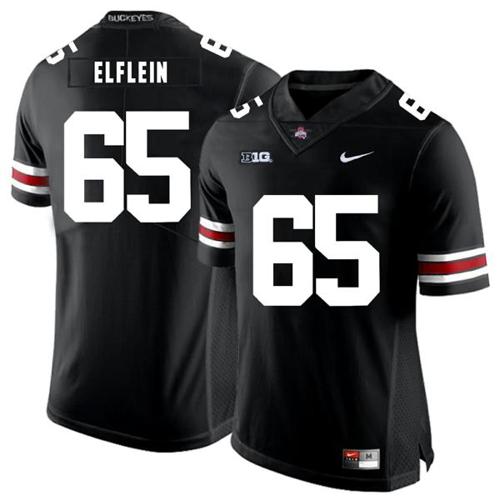 Youth Nike Ohio State Buckeyes #65 Pat Elflein Football Jersey Black