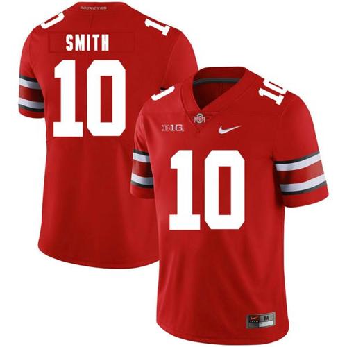 Youth Nike Ohio State Buckeyes #10 Troy Smith Football Jersey Red